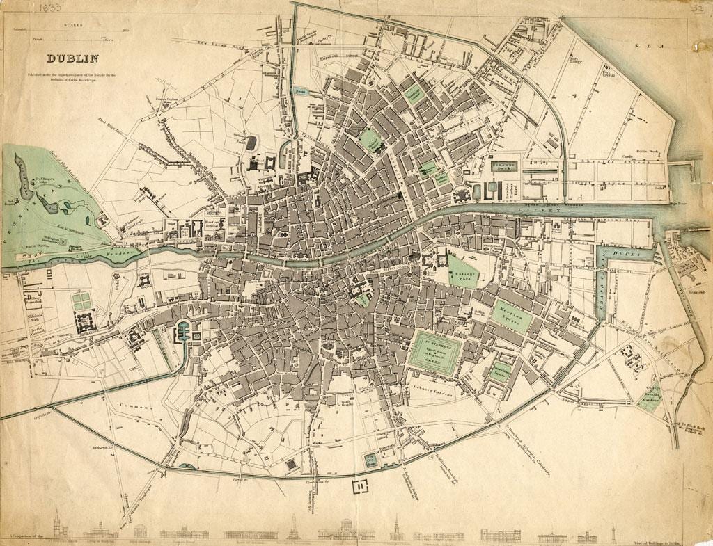 வரைபடம் டப்ளின் 1916