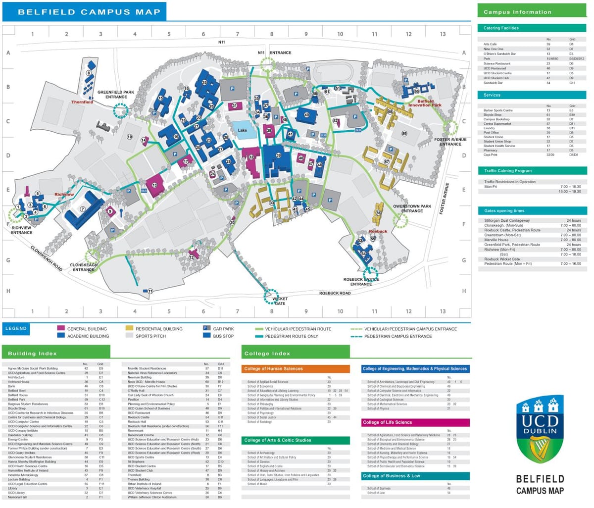 UCD டப்ளின் வரைபடம்