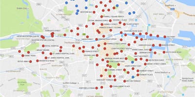 Dublinbikes வரைபடம்