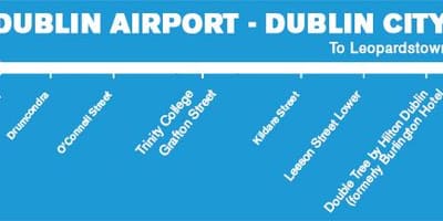 Aircoach நிறுத்தங்கள் வரைபடம்